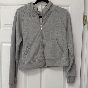 Gray Zip-Up Hoodie